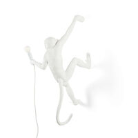 Monkey Lamp Hanging Höger Version Vit