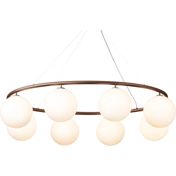 Miira 8 Oval Lysekrone Dark Bronze / Opal