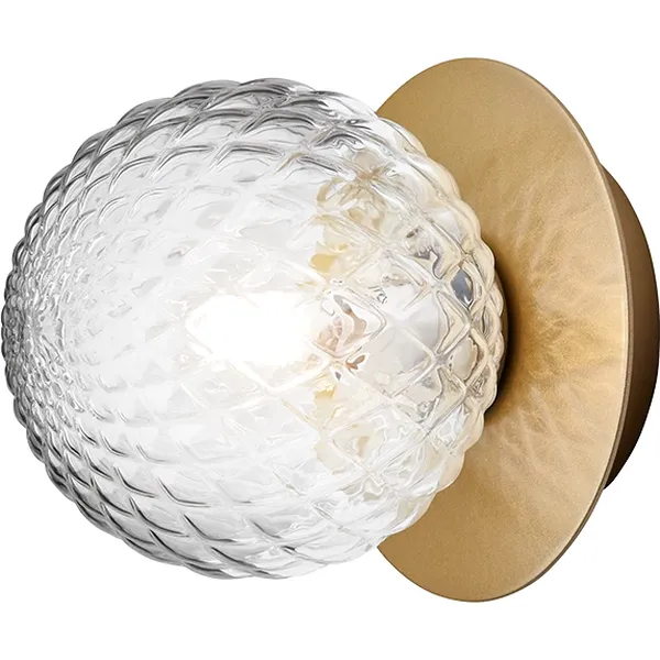 Liila 1 Seinä-Kattovalaisin 140 mm Nordic Gold / Kirkas