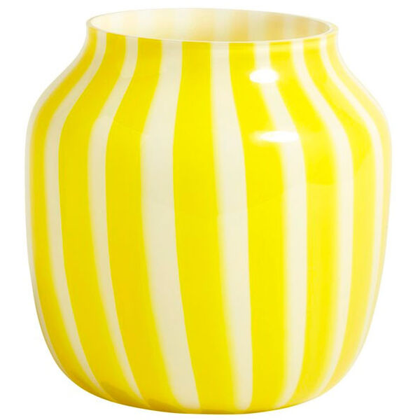 Juice Wide Vase Gul/Hvit