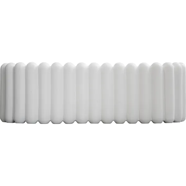 Mist Oval Krukke XL Hvid