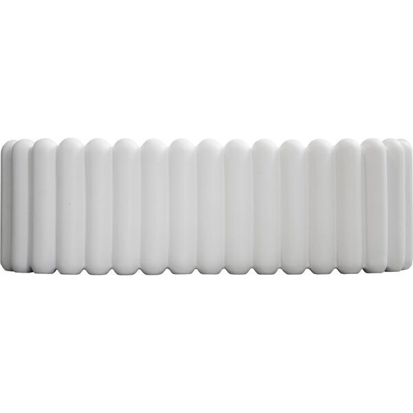 Mist Oval Krukke XL Hvid