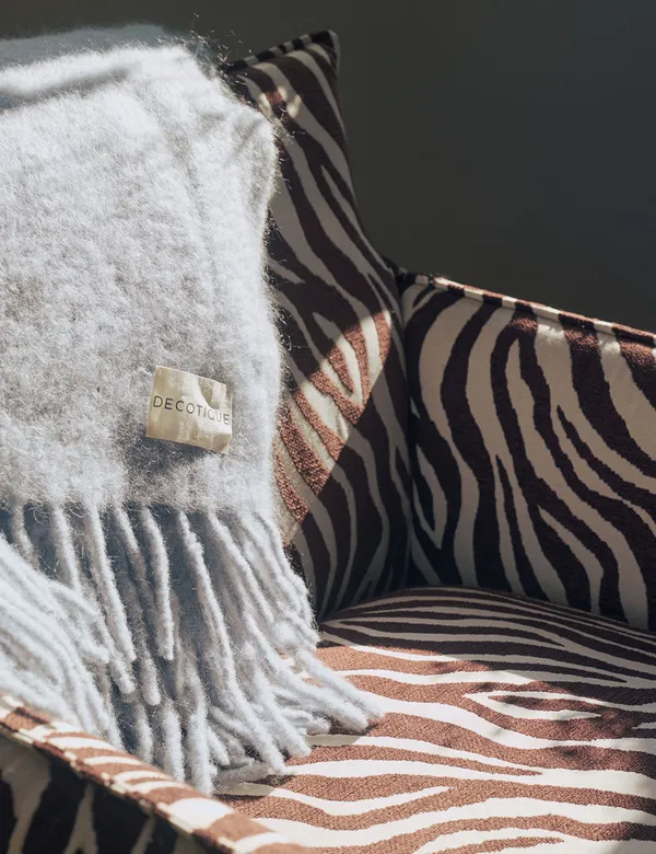 Le Petite Fåtölj Zebra Brun / Vit