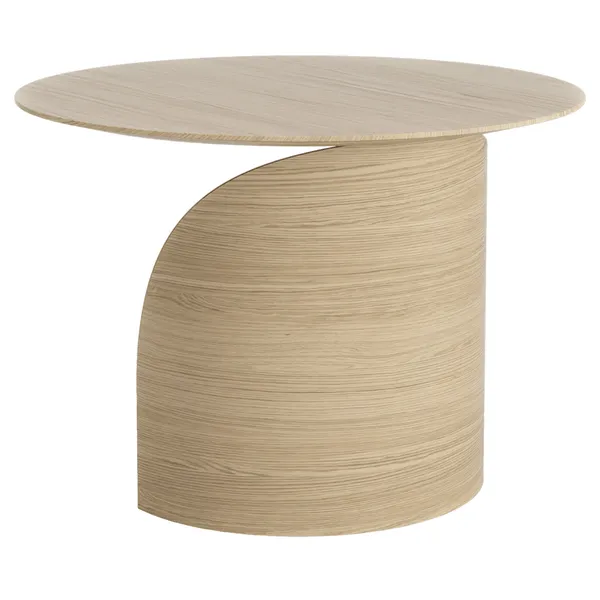 Savoa Sofabord Ø64 cm Naturlig Eg