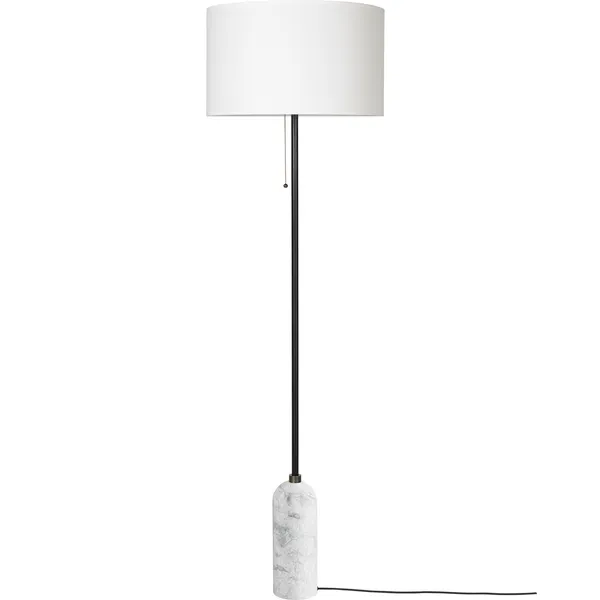 Gravity Gulvlampe White Marble / Hvit