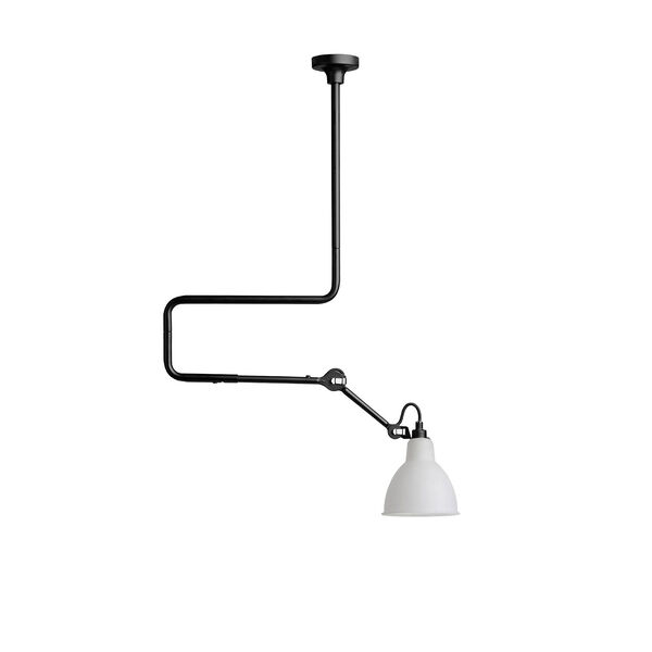 Lampe Gras N°312 Taklampa Svart / Frostat Glas
