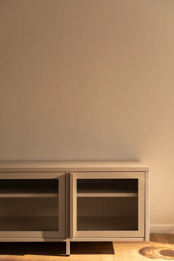 Store Mediebænk 180 cm Pebble Grey