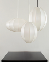 Indochina Lampeskjerm Pumpkin Raw White