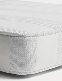 Wide Stripe Pute 45x45 cm Hvit