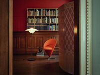 PH 80 Golvlampa Utan Dimmer Vit Opal Akryl / Krom