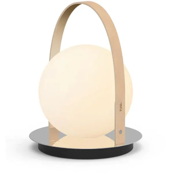 Bola Ljuslykta Portabel Krom / Tan / Opal