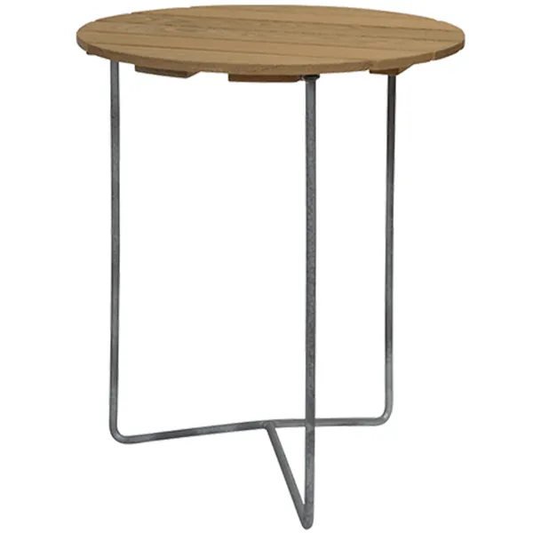 6B Bord Ø60 cm Oljad Ek / Varmförzinkat Stål
