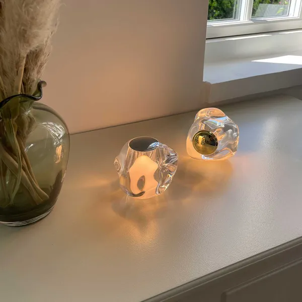 Ice Ball Bordlampe Guld