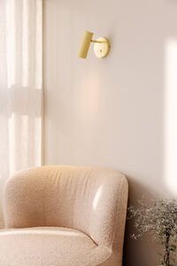Hubble Væglampe Brushed brass