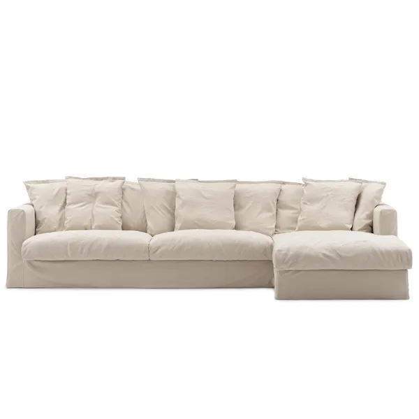 Le Grand Air 3-Personers Sofa Bomuld Divan Højre Beige