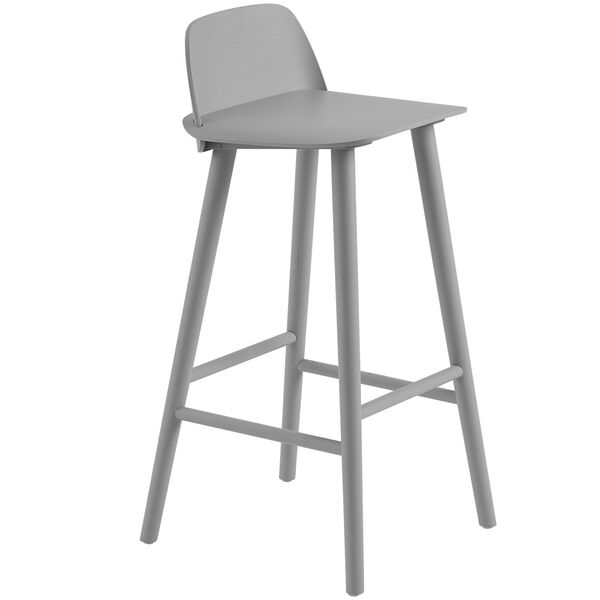 Nerd Barstol 75 cm Grå
