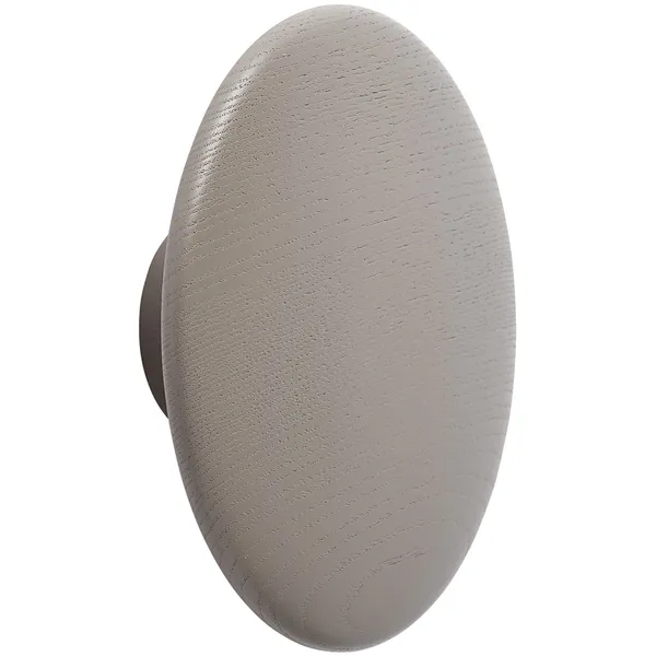 Dots Koukku Puu Ø17 cm Ruskeanharmaa