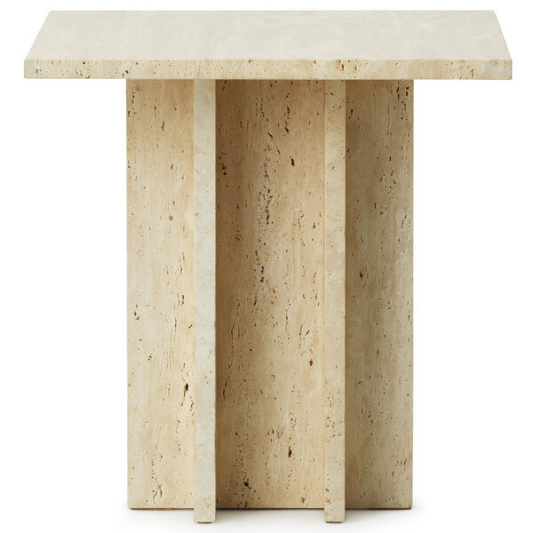 Edge Sofabord Travertin 45x45 cm