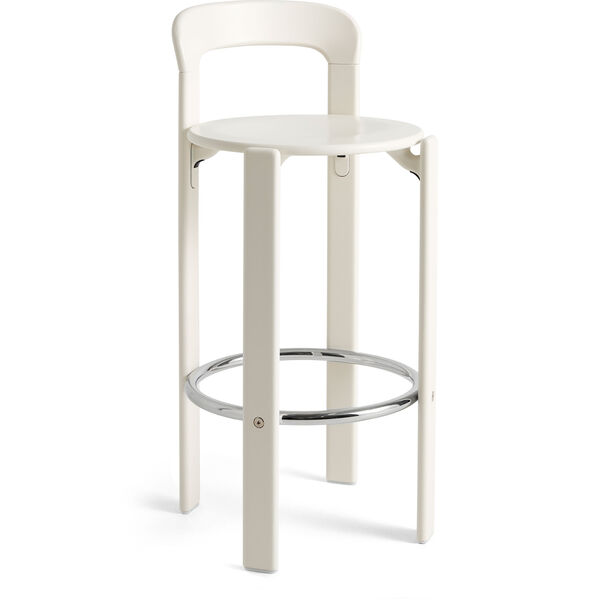 Rey Bar Stool 75 cm Cream White