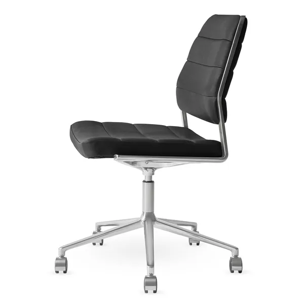454+ Swivel Chair With wheels Black Leather