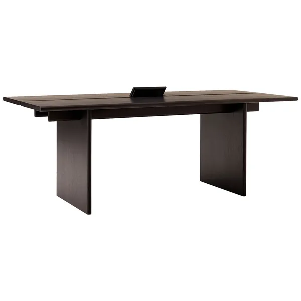 Ita OS1 Desk With Cable Management 95x200 cm Dark Stained Oak