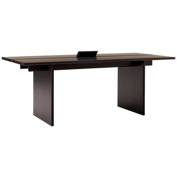 Ita OS1 Desk With Cable Management 95x200 cm Dark Stained Oak