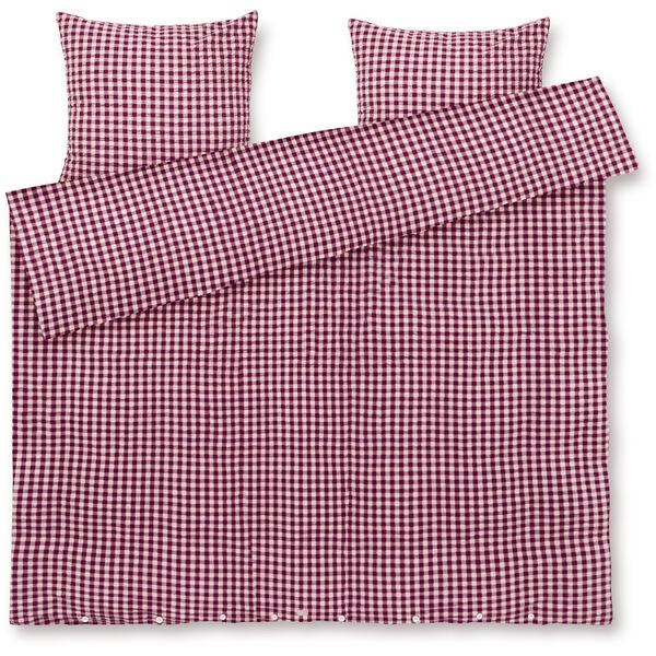 Bæk & Bølge Sengesæt 200x220 cm Rosa / Blomme