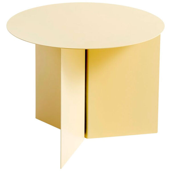 Slit Round Table Light Yellow