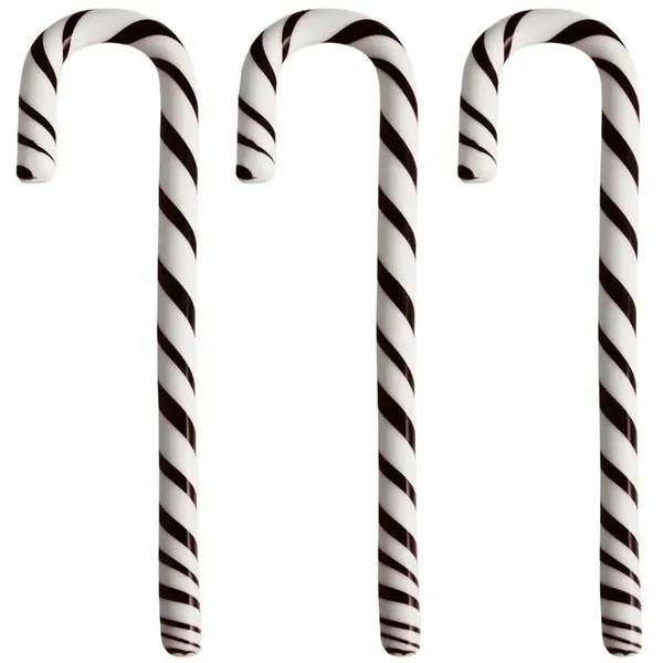 Polka Stick Julepynt 17 cm 3-pk Hvit/Sort