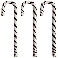 Polka Stick Julepynt 17 cm 3-pk Hvit/Sort