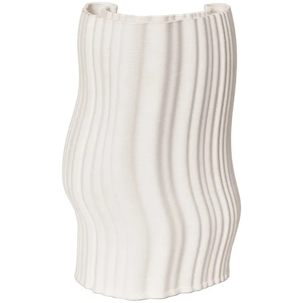 Moire Vase Offwhite 30 cm