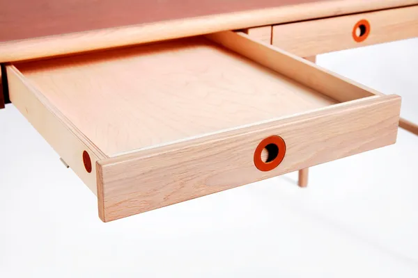 Höllviken Desk White Pigmented Oak