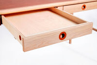 Höllviken Desk White Pigmented Oak