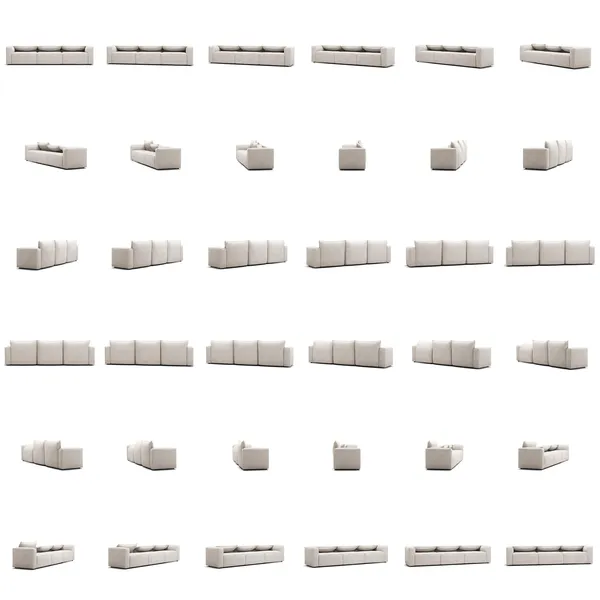 Moore 3-Sitssoffa Plush Beige