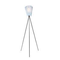 Oslo Wood Golvlampa Black/Light Blue
