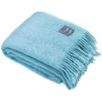 Mohair Pläd 130x170 cm Aqua