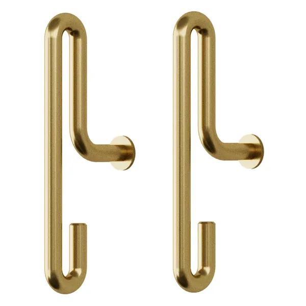 Vægkroge Lille 2-pak Matte Gold