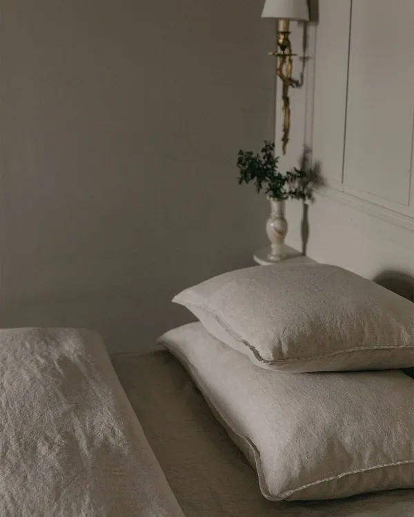 Embroidered Linen Pillowcase 50x70 cm