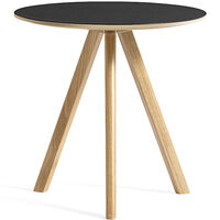 CPH 20 2.0 Sidebord Ø50x49 cm Vandbaseret Lakeret Eg / Sort