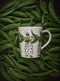Elsa Beskow Mugg 28 cl Mrs Broad Bean