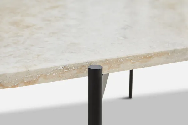 LA TERRA Salongbord Travertin Ivory L: 95 cm