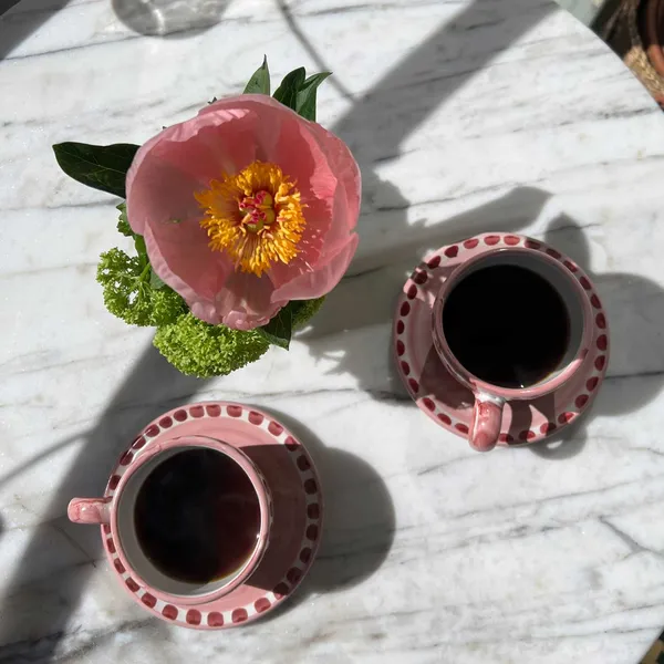 Amalfi Cappuccinokopp Med Fat Rosa