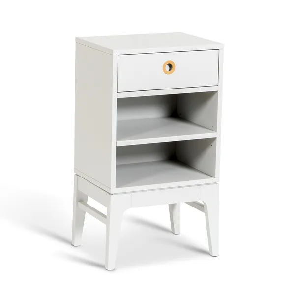 Höllviken Bedside Table Short Legs Light Grey