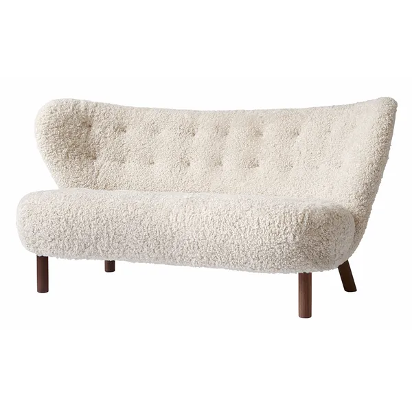 Little Petra Sofa Vb2 Oljet Valnøtt / Saueskinn Moonlight