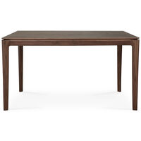 Bok Spisebord Sortbejdset Teak 80x140 cm