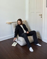 Hooked Chair Bed Soft Chalk