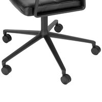 453+ Työtuoli Pyörillä varustettu Black Leather