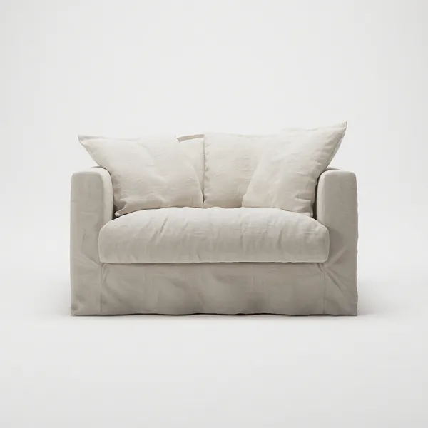 Le Grand Air Love Seat Hør Creamy White