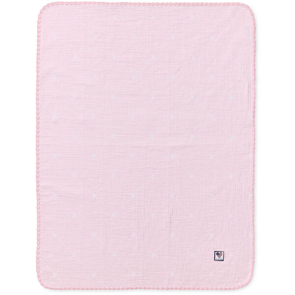 Baby Signature Star Pläd 70x75 cm Vit / Rosa