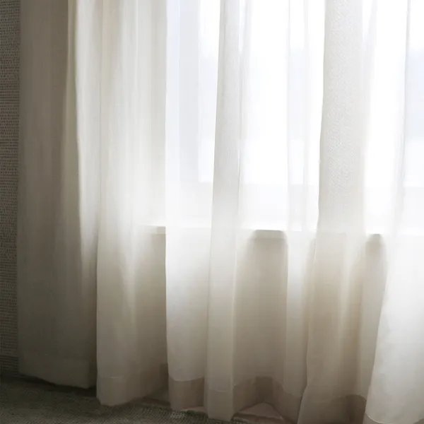 Grace Gardin Dobbelt Bredde 290x270 cm Naturbeige